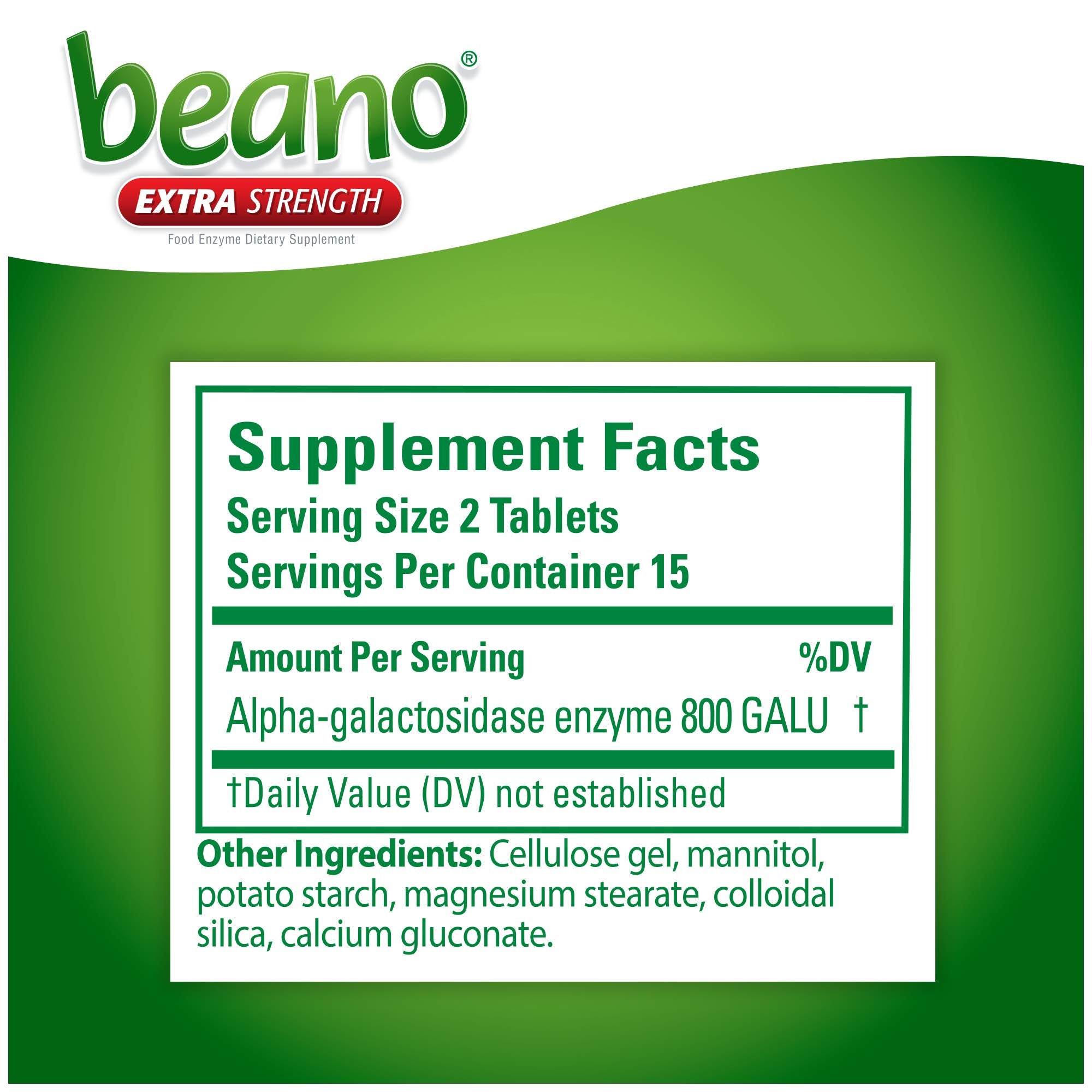 Four-box Beano Ultra 800 display emphasizes budget-friendly convenience
