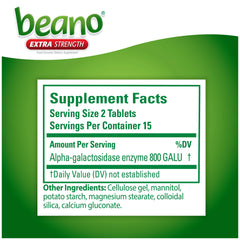 Four-box Beano Ultra 800 display emphasizes budget-friendly convenience