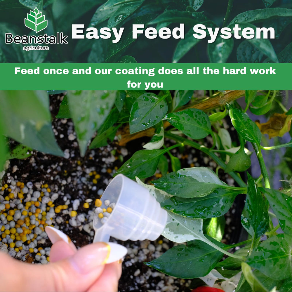 Beanstalk Agriculture Fortify label detail emphasizes calcium and nitrogen nutrients.