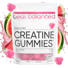 Bear Balanced Creatine Gummies bottle for daily energy and focus.
