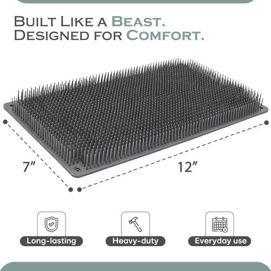 Bear Brush backscratcher firm bristles close-up for precise scratching