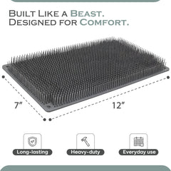 Bear Brush backscratcher firm bristles close-up for precise scratching