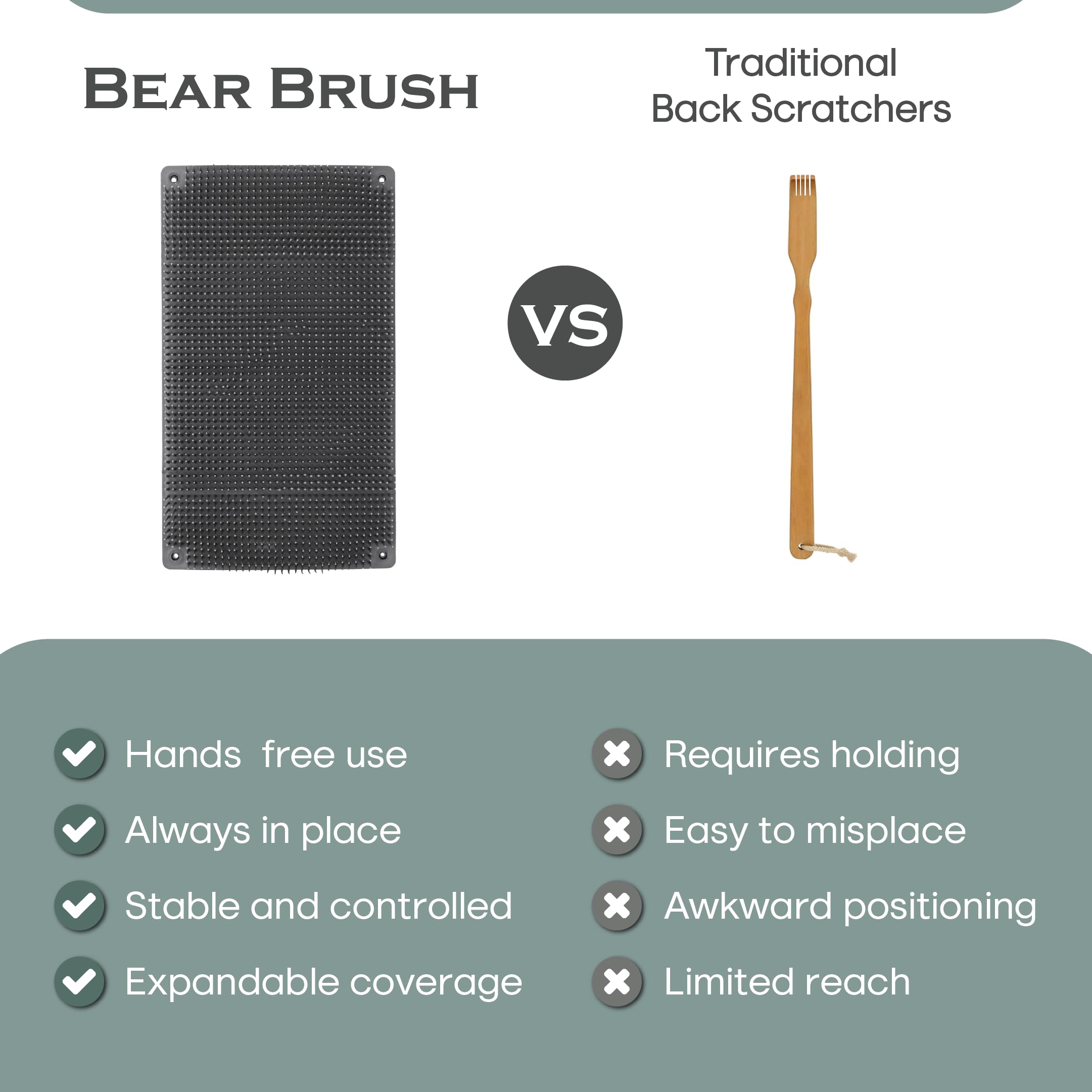 Bear Brush backscratcher room placement for versatile use