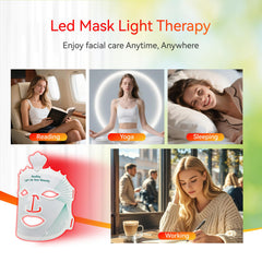 BeaRay at-home skincare session with the mask for spa-like routine.