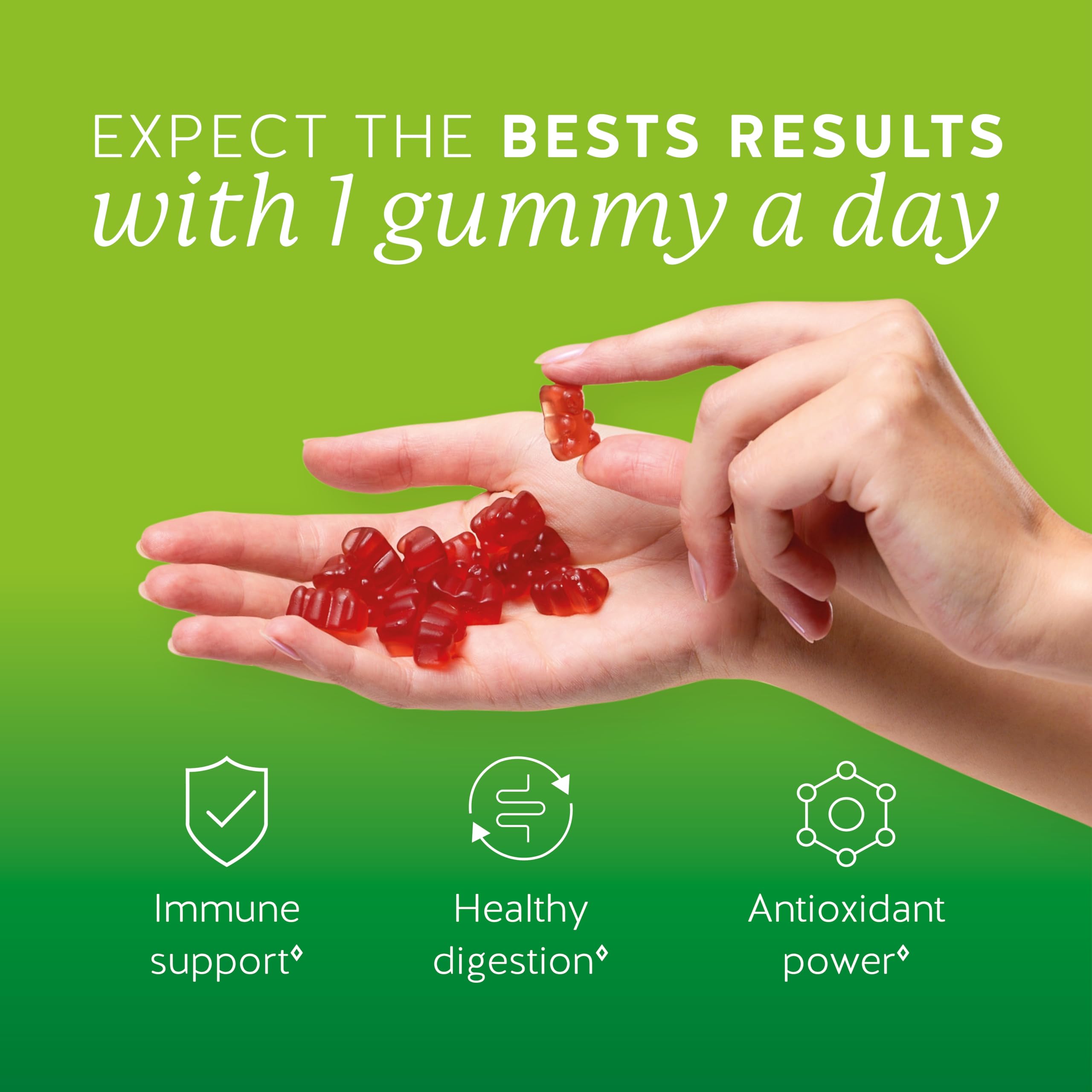 Open bottle of Bears with Benefits ACV Gummies for a quick ritual.