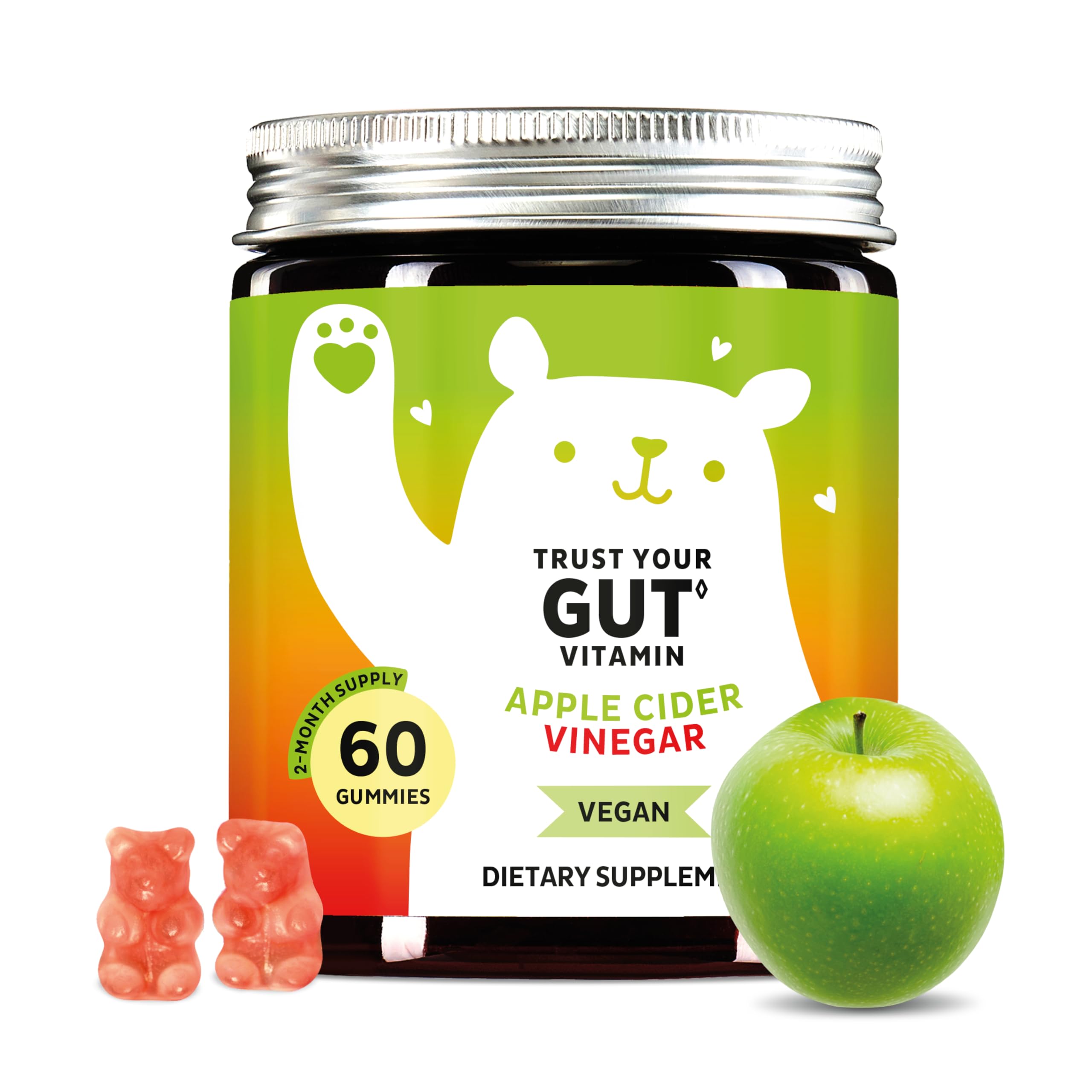 Bears with Benefits ACV Gummies in a jar for easy daily wellness.