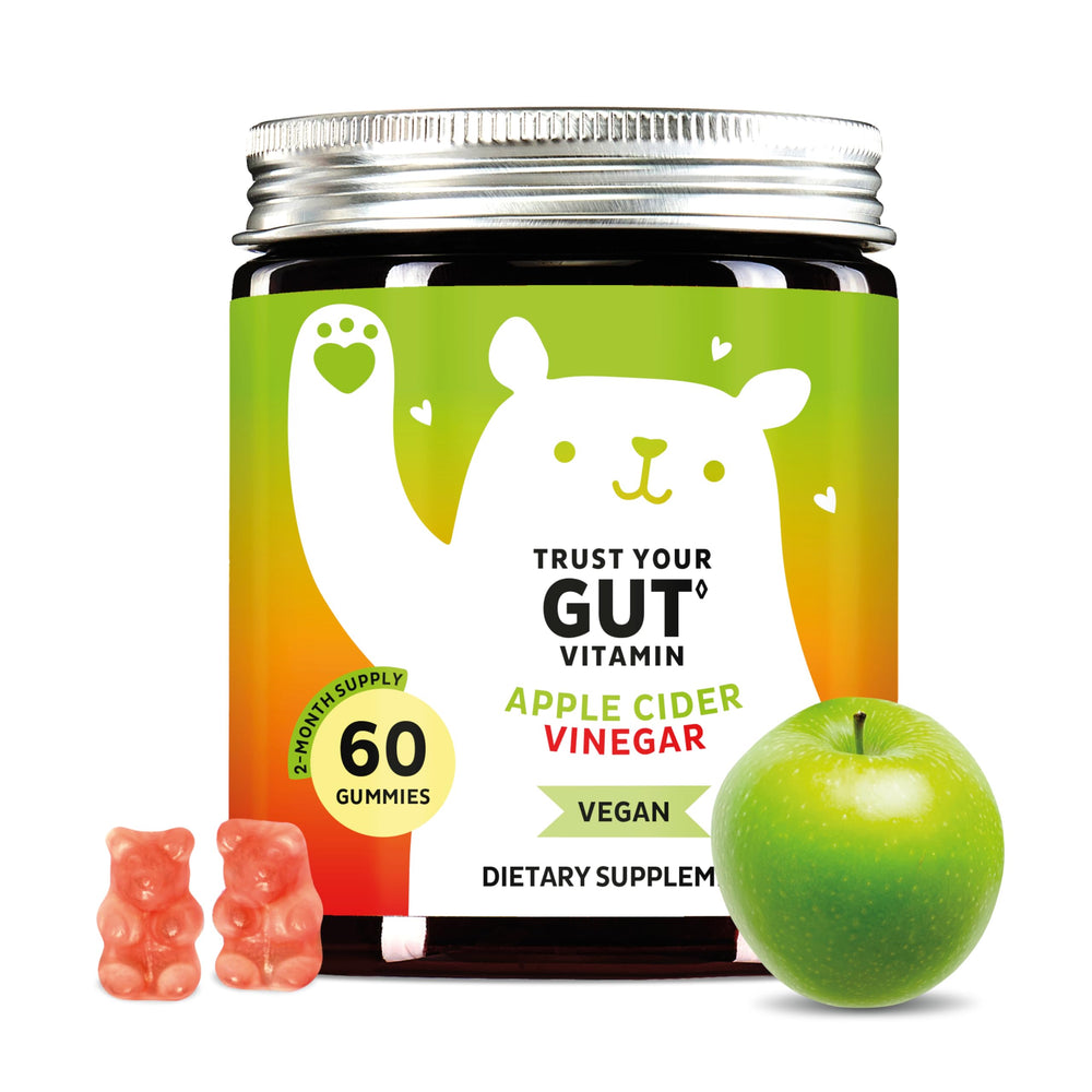Bears with Benefits ACV Gummies in a jar for easy daily wellness.