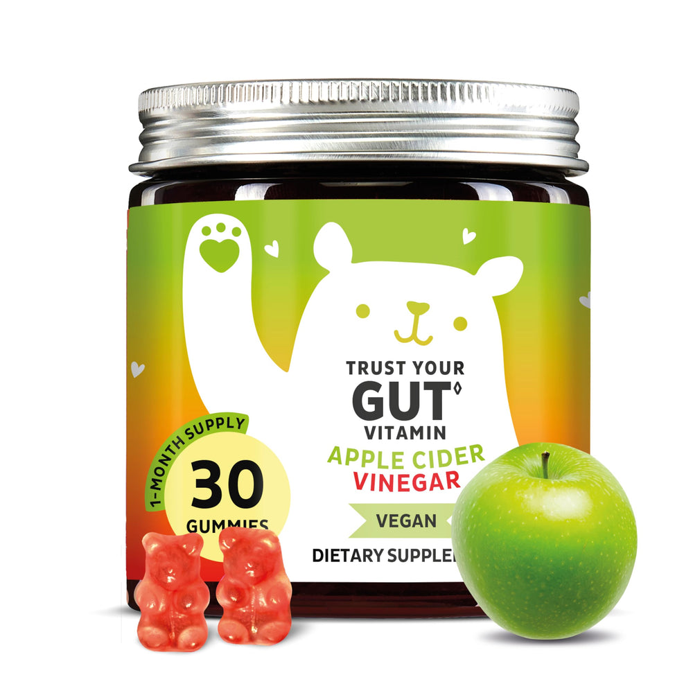 Bears with Benefits Apple Cider Vinegar gummies pack for daily wellness and metabolism support.