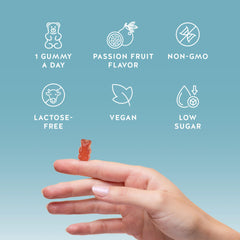 Bears with Benefits European-made quality seals on packaging, signaling trusted vegan sleep support.