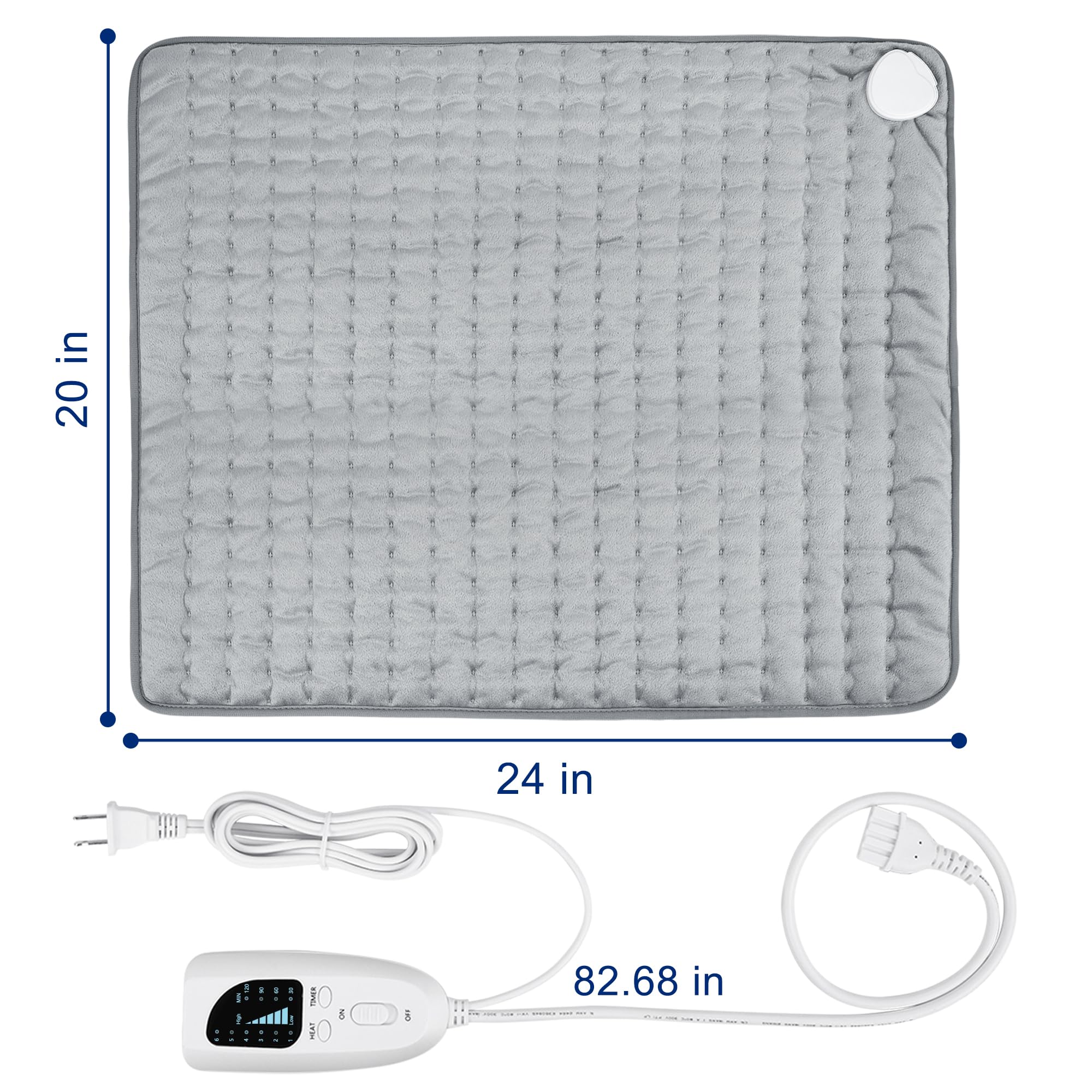 BEAUTIKEN Electric Heating Pad arms comforts tired arms with gentle heat.
