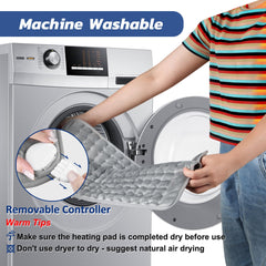 BEAUTIKEN Electric Heating Pad soft-flannel fabric delivers cozy comfort and easy care.