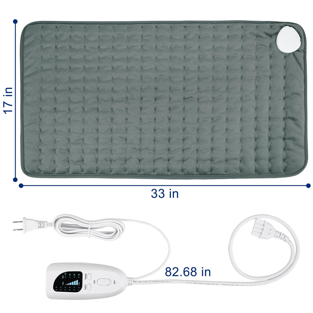 BEAUTIKEN heating pad timer display shows auto shutoff up to 120 minutes.