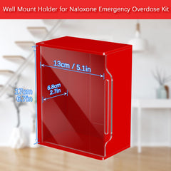 Beautyflier Naloxone display cabinet highlighting overdose response boxes