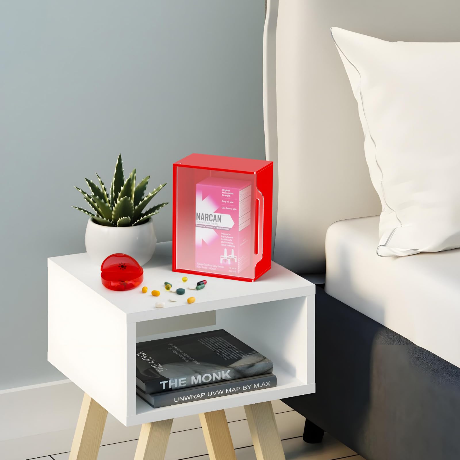 Beautyflier wall-mountable cabinet installed on a wall for quick access