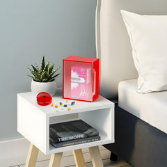 Beautyflier wall-mountable cabinet installed on a wall for quick access