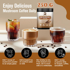 bebeworths mushroom coffee instant mix for smooth latte-like aroma