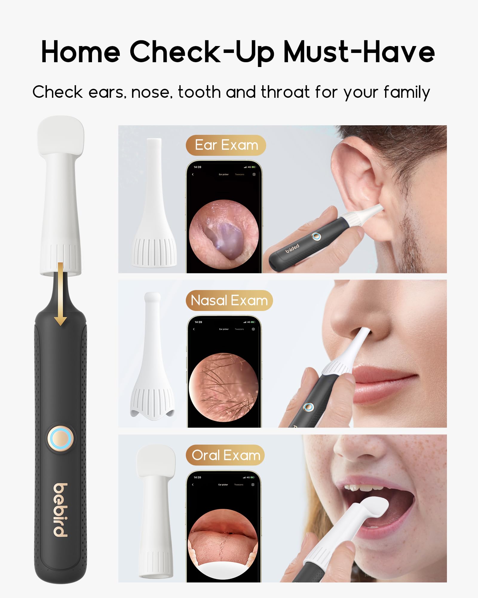 BEBIRD Earsight Plus travel case highlights compact storage for home or on-the-go use.
