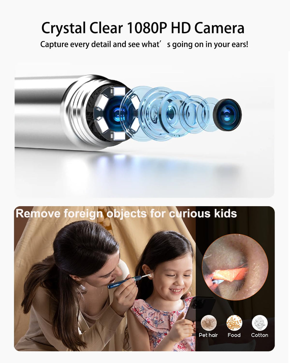 Bebird Pro Note5 ear tips ensure comfortable, hygienic family use