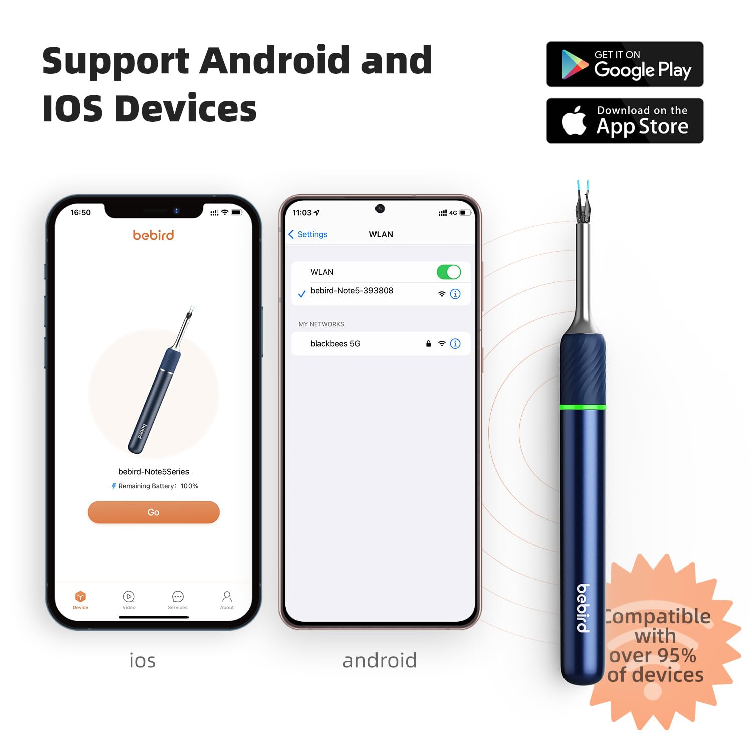 Bebird Pro Note5 1-year warranty and support for confident use