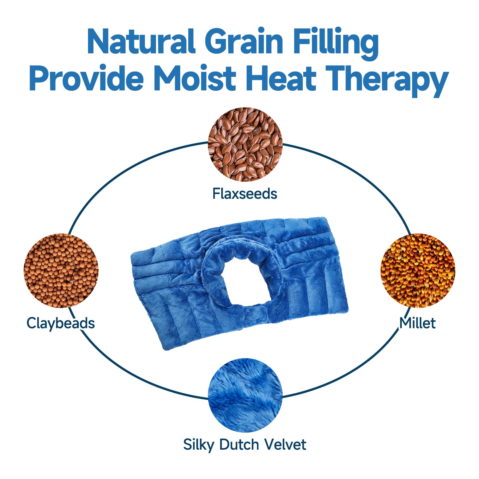 BECGAM hot and cold therapy neck wrap for versatile use