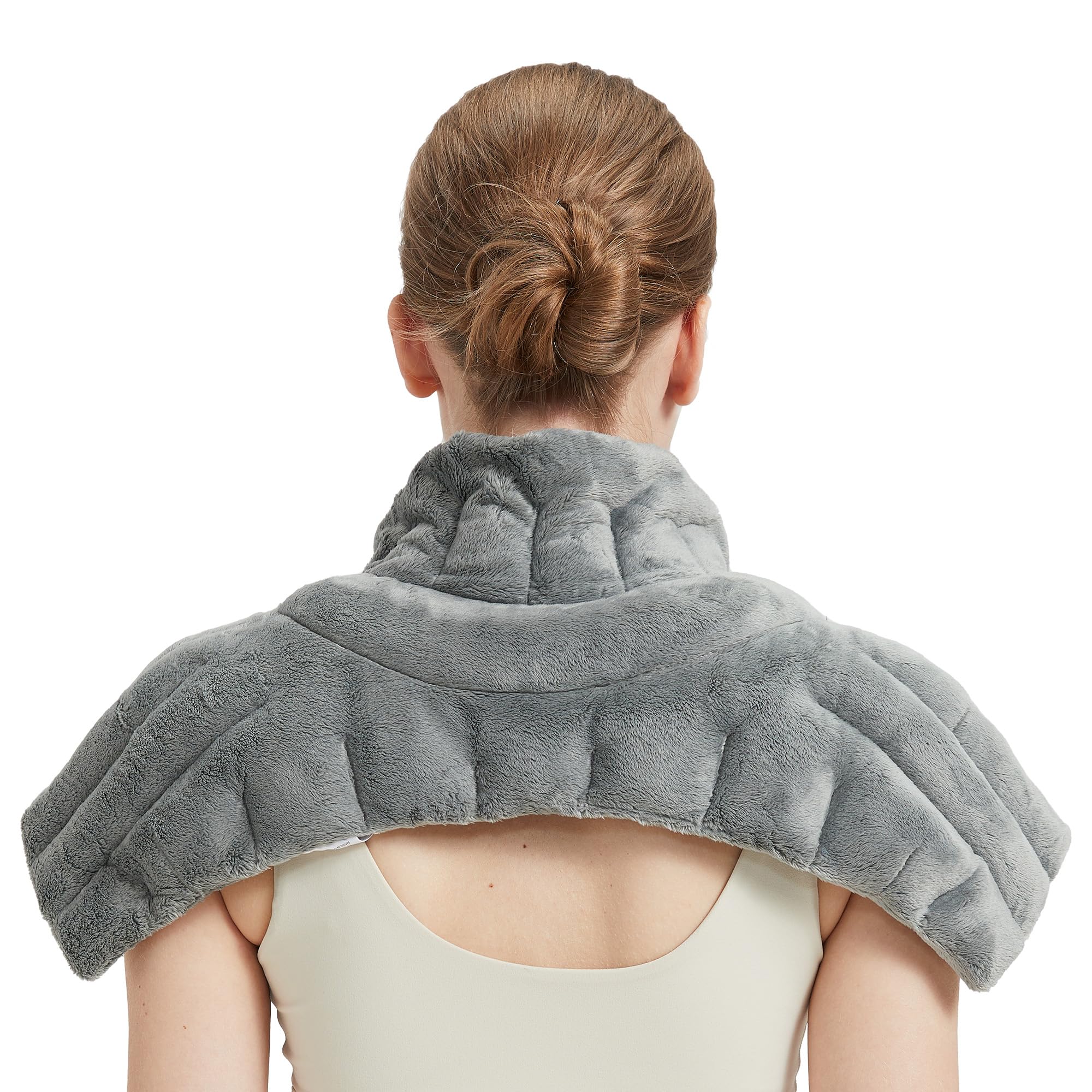 BECGAM microwavable neck and shoulder heating pad for comforting warmth