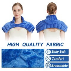 BECGAM neck warmer with high collar and wide shoulders securing warmth