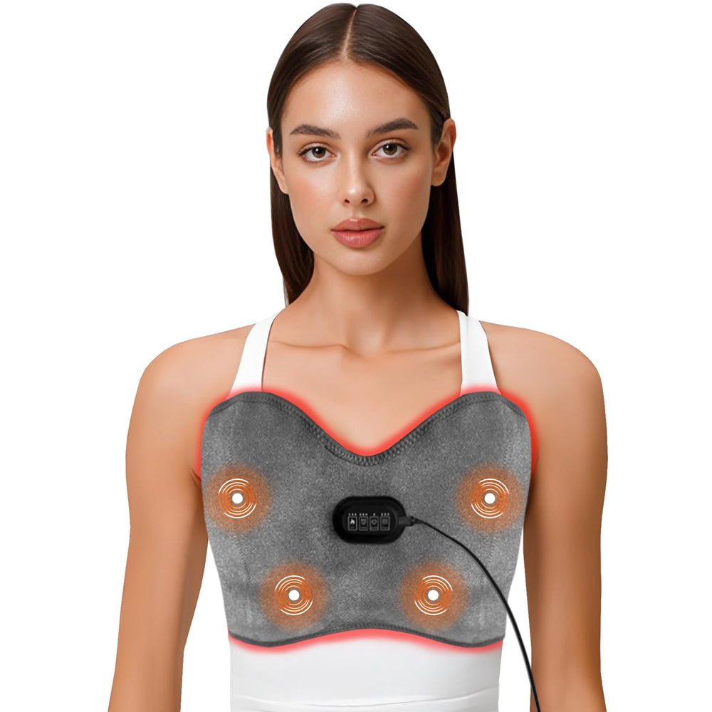 BEDHUM breast massager front view for soothing warmth and relief.