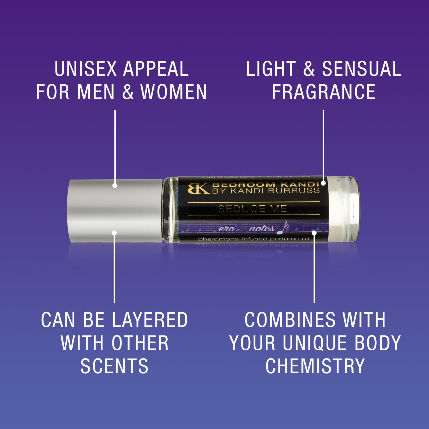 Bedroom Kandi white-musk-finish for soft, lasting allure