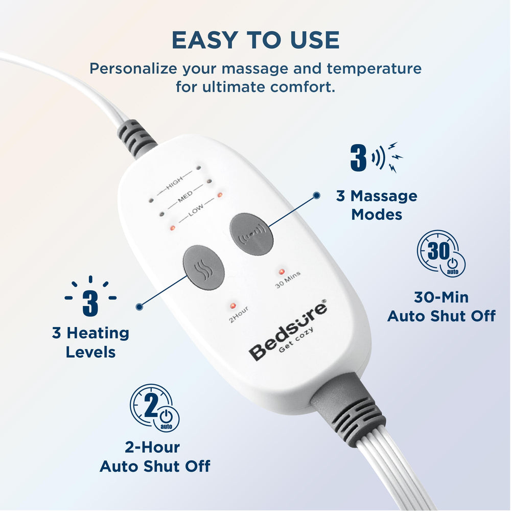 Bedsure three massage modes and auto-off offer personalized sessions