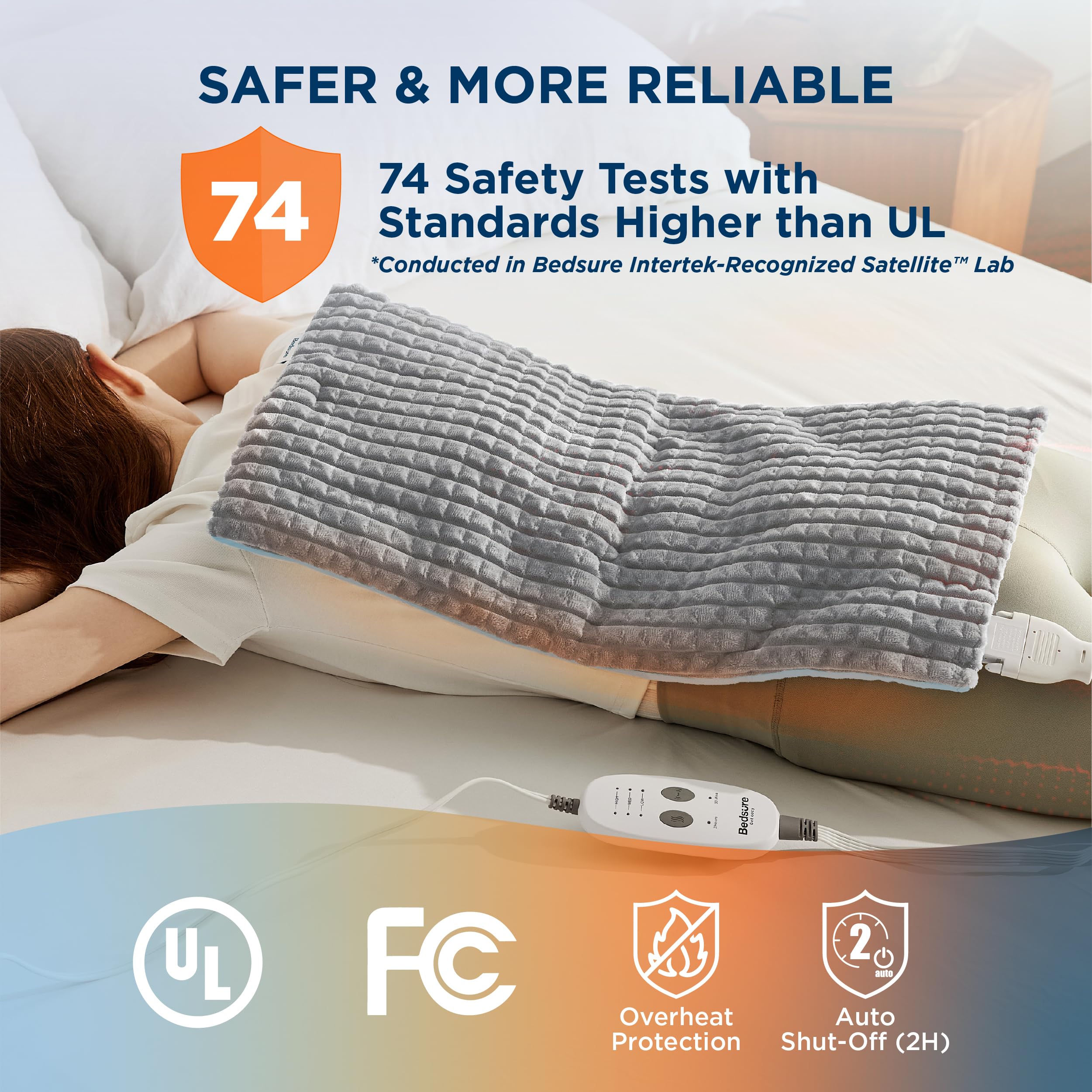 Bedsure energy efficient 110W operation keeps warmth affordable