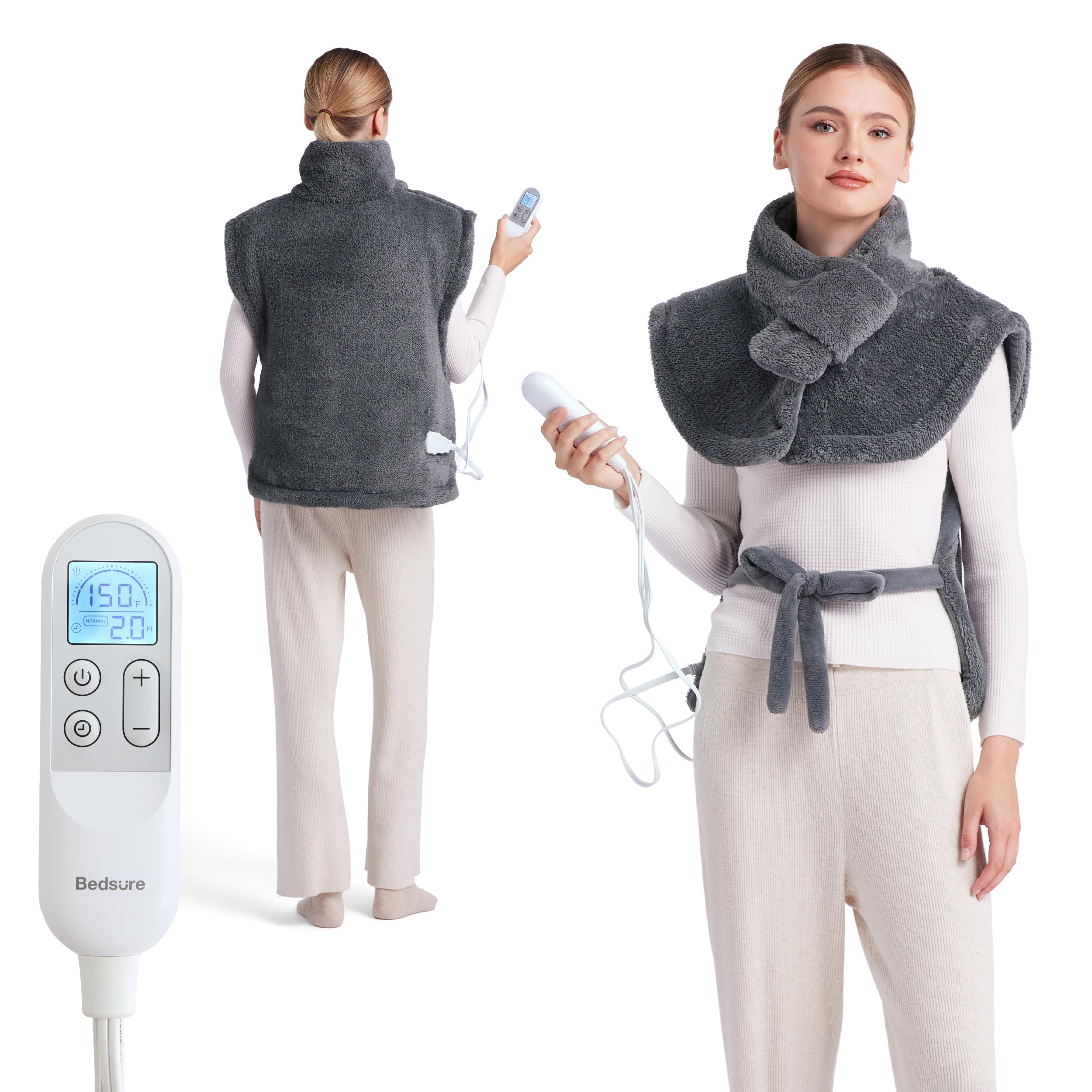 Bedsure full body heating pad back coverage for soothing warmth along the spine