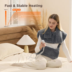 Bedsure 24x34 inch pad suitable for large-scale back and neck warmth.