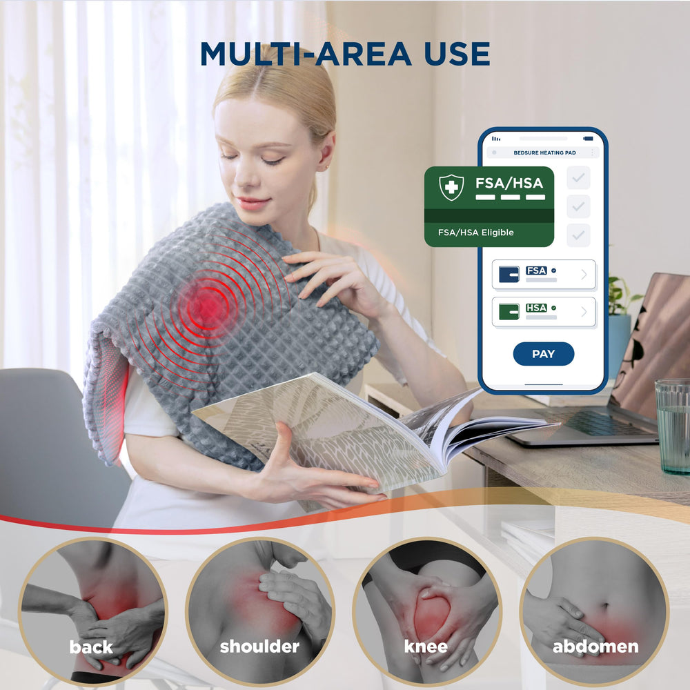 Bedsure intuitive controller enables easy heat and vibration customization