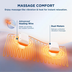 Bedsure weighted heating pad with vibration delivering a massage like sensation