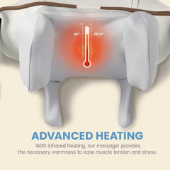 BeeChip ergonomic neck massager fits a variety of neck sizes comfortably