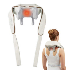 BeeChip wireless neck massager with heat for convenient at home relief