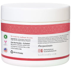 BeeFriendly cream closeup showing smooth application.