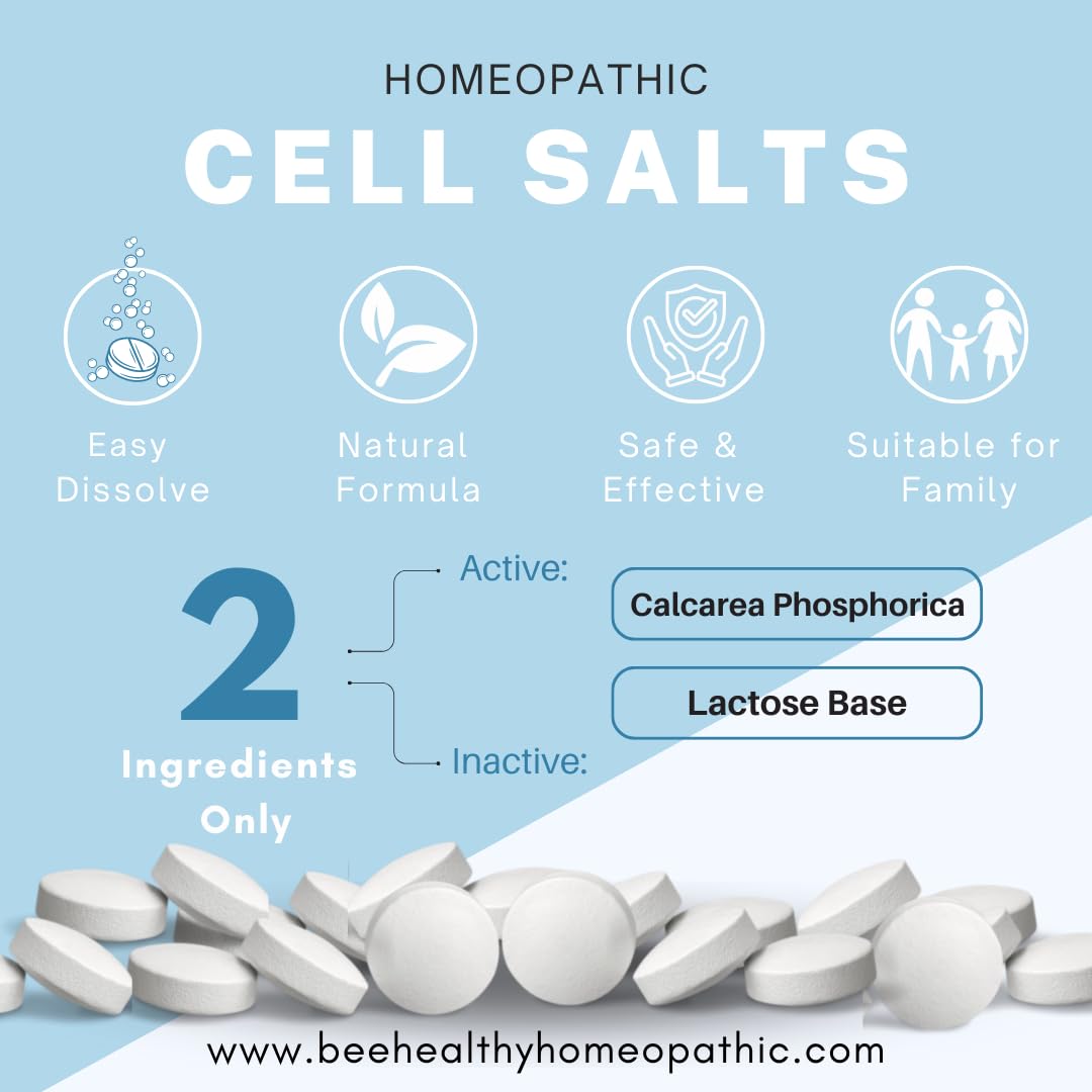 BeeHealthy CalcPhos 3X tablets with glass of water for easy intake.