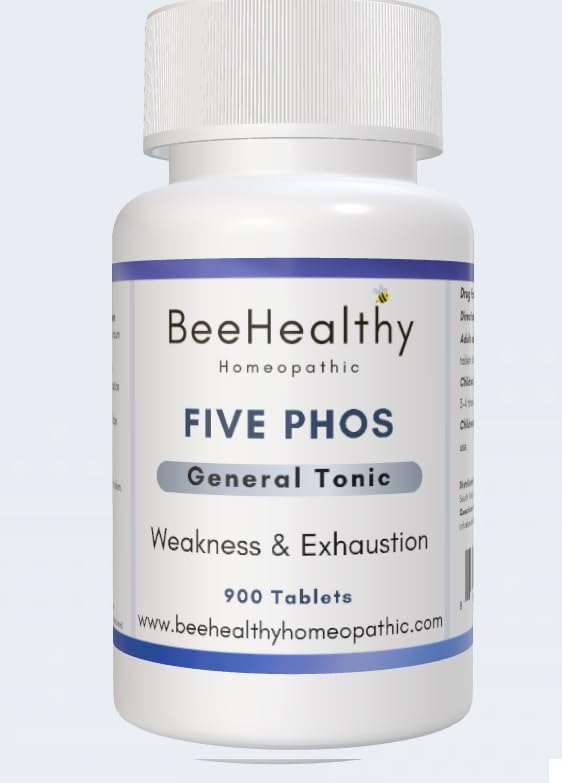 BeeHealthy Five PHOS energy bottle shown for daily vitality support