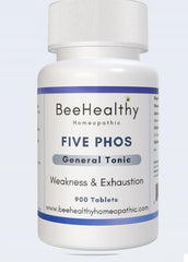 BeeHealthy Five PHOS vial on shelf conveys a trusted homeopathic option