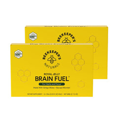 Beekeepers Naturals B.LXR Brain Fuel bottle close-up for focused memory support