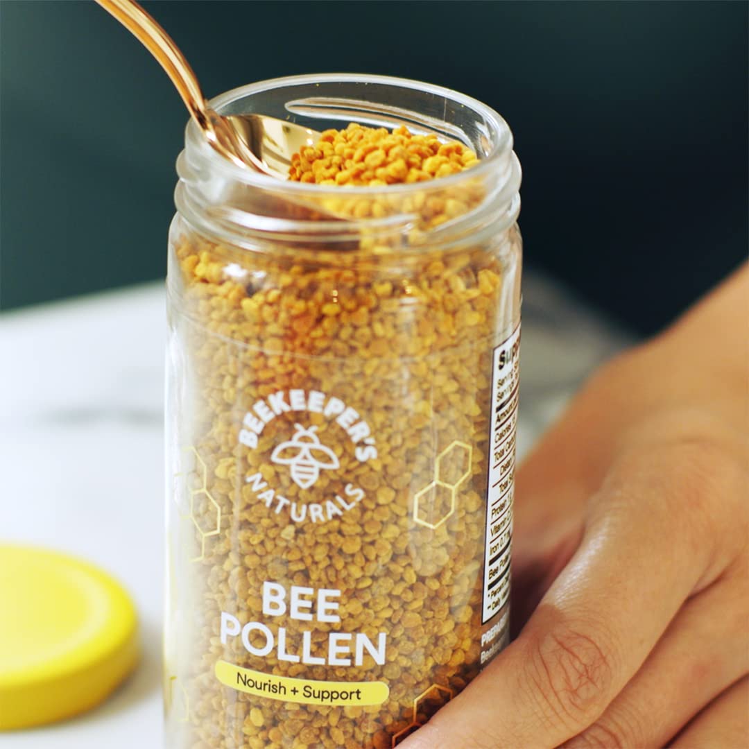 Beekeeper's Naturals packaging emphasizes third-party tested purity and pesticide-free assurance