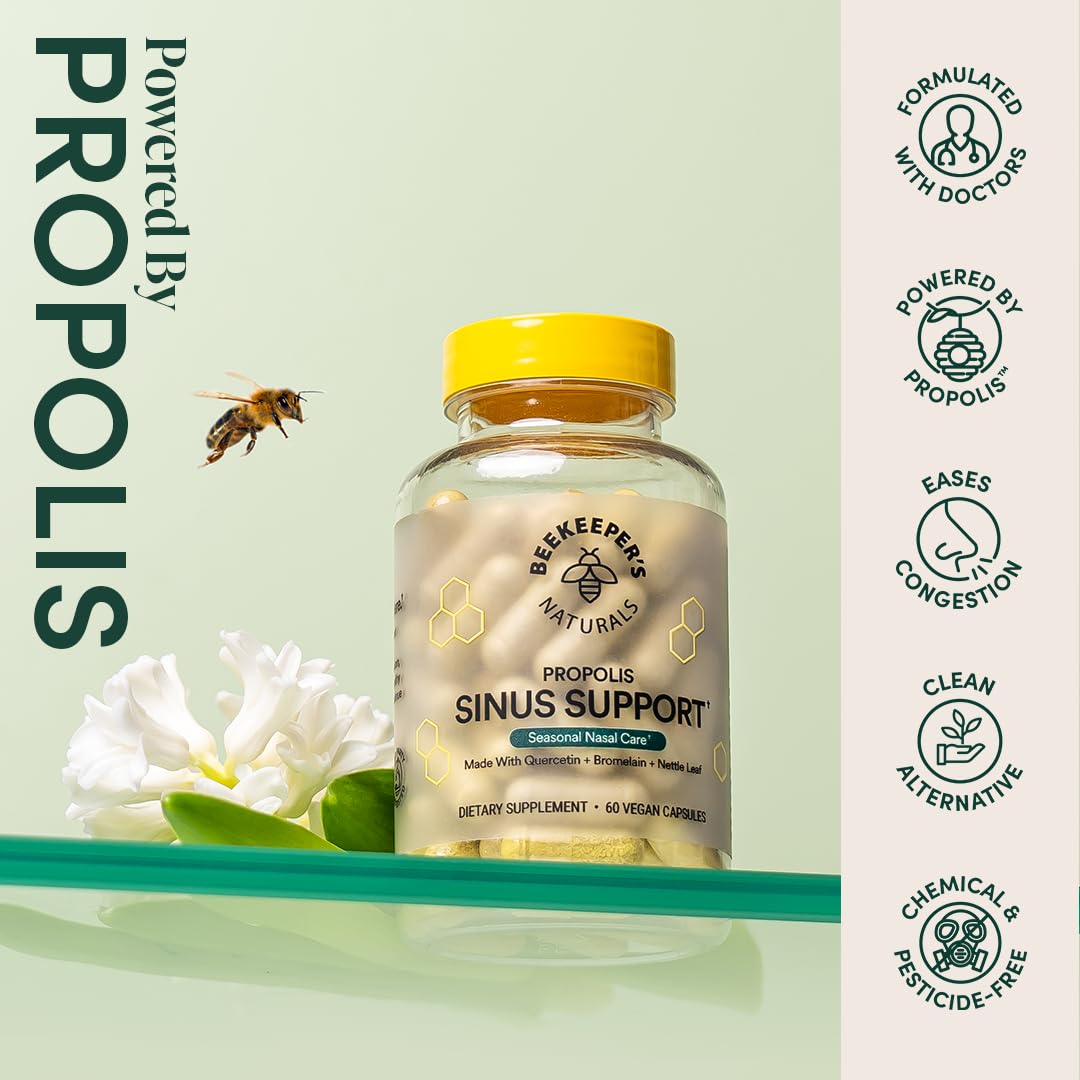 Beekeeper's Naturals vegan capsules close-up for daily use.