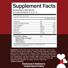 Beet root color accents beside Uric Acid Complete bottle