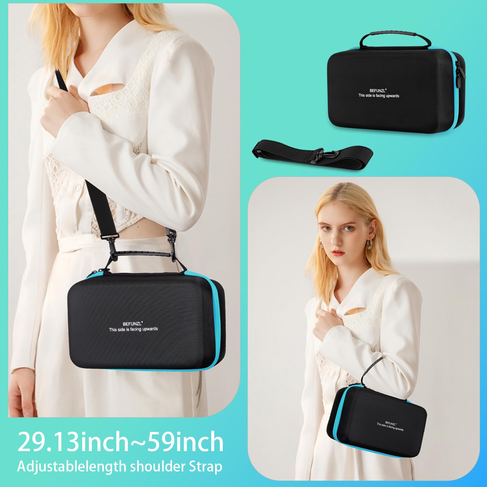 BEFUNZL weekly pill bag keeps seven cases organized on travel.
