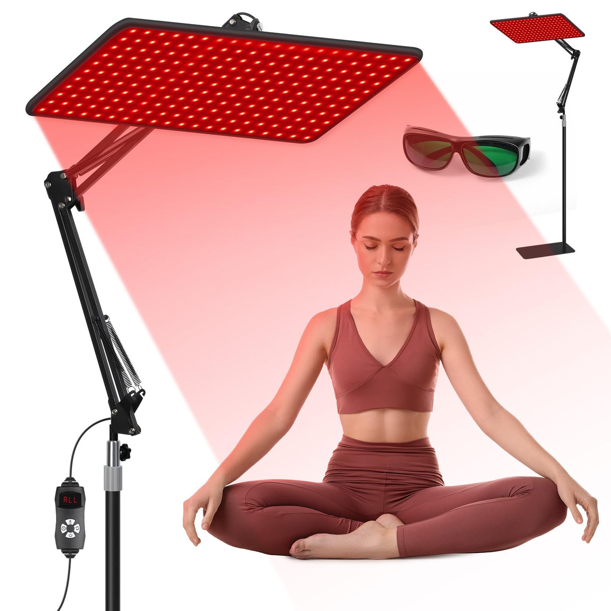 BEICHEN red light panel close-up for at-home skincare
