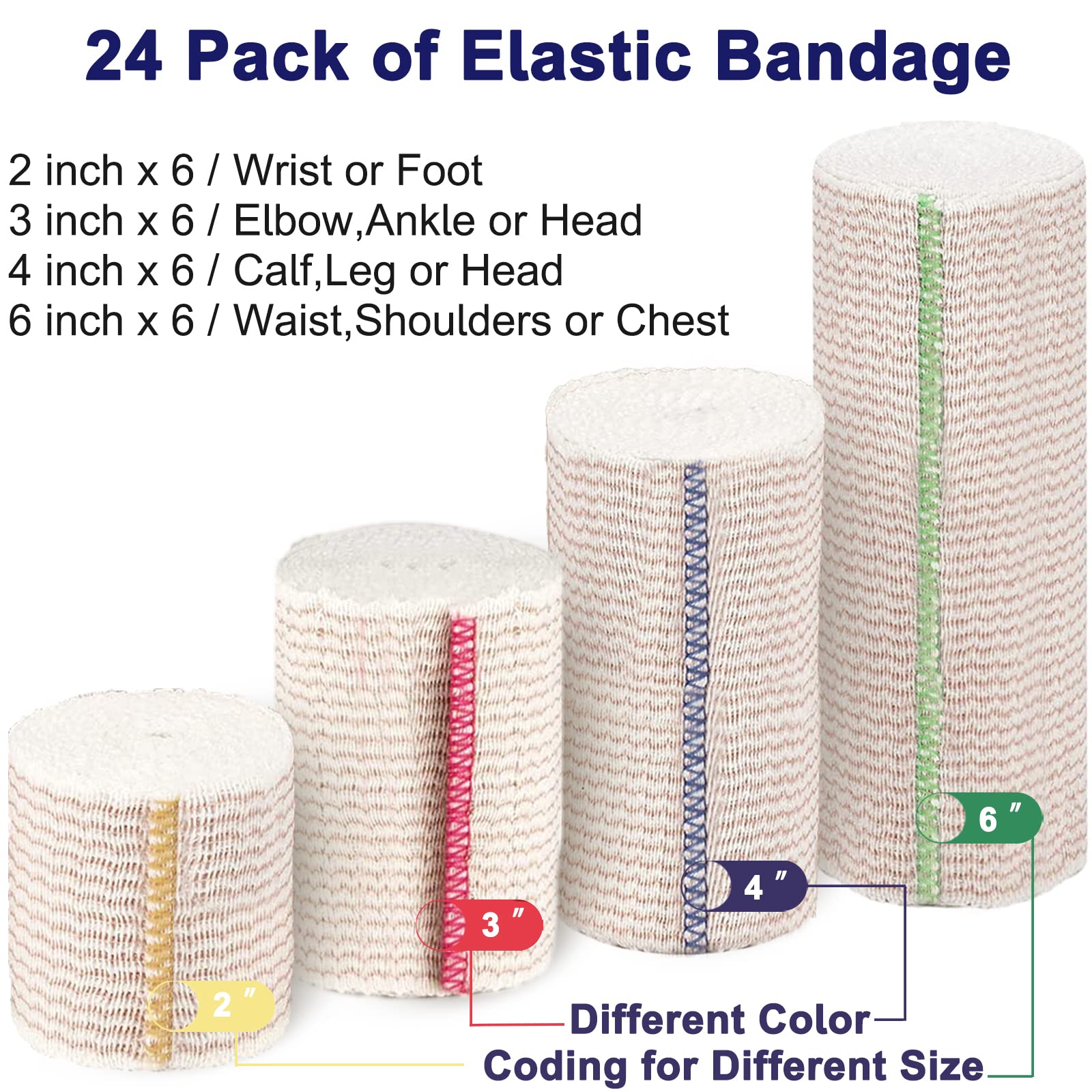 Beieverluck 3-inch wrap stabilizes ankles and knees with secure, comfortable compression