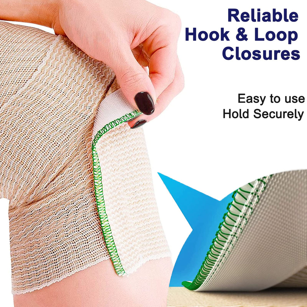Beieverluck 6-inch wrap covers larger areas with smooth, breathable support