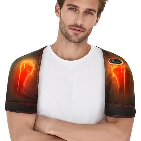 Beihaixiang electric shoulder heating pad with left-right straps for targeted warmth.