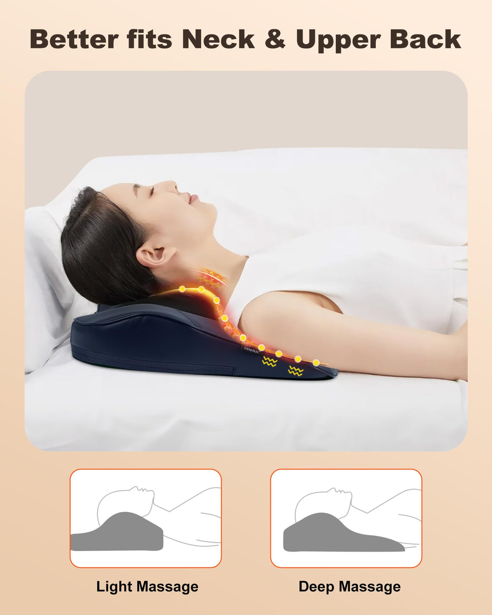 Beleduc device demonstrates adjustable intensity for personalized comfort.